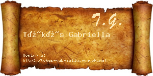 Tőkés Gabriella névjegykártya