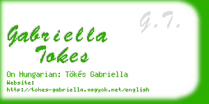 gabriella tokes business card