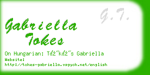 gabriella tokes business card